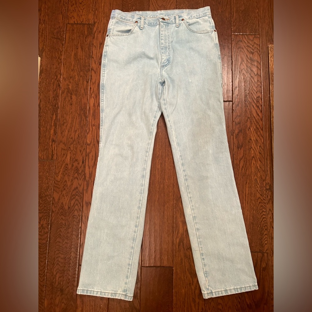 Wrangler Cowboy Cut bleached jeans, 35x34 size!